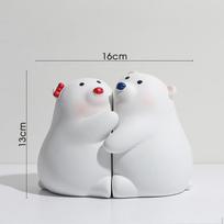 Instagram Style Creative Do Not Separate Furniture Hug Bear Living Room Home Cute Bookcase Wine Cabinet Children's Room Tabletop Decoration