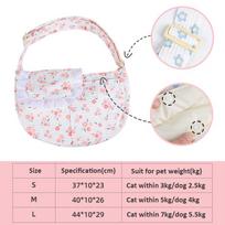 Pet Dog Carrier Bag Outdoor Travel Cats Puppy Shoulder Bags Single Comfort Sling Handbag Tote Pouch Kitten Dog Cats Accessories S white