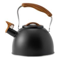 3L Tea Kettle Stainless Steel Built-in Whistle Leakproof Food Grade Matte Finish No Odor Efficient Heat Conduction Heat-Proof Handle Gas Induction 3L juoda