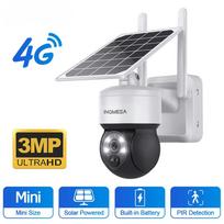 Solar Powered Camera CCTV Security Cameras 4G SIM / WIFI 360 Outdoor Waterproof PIR Human Detection Cam Only WIFI Camera