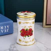 1 vnt spausdinta dantų krapštuko dėžutė plastikinė dantų krapštuko dozatorius dantų krapštuko laikymo dėžutė darbalaukio ornamentas namų įtaisas Gold&White&Red white