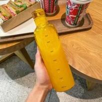 500 ml vandens butelis, didelės talpos stiklinis puodelis su laiko skale, nepralaidus gėrimų butelis, namų kelionės, skaidrus pieno sulčių puodelis, dovanos 0.5L oranžinė