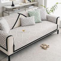 Vasarinis universalus šenilinės sofos pagalvėlės užvalkalas Slydimas užvalkalas Funda Living Room Neslystantis ledinis šilko sofos sofos užvalkalas 70X70 gray