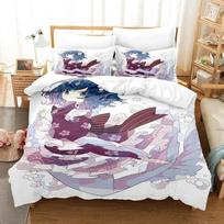 3D spausdinimas Anime Wakasagihime (Touhou) Patalynės komplektas Viengulis Dvivietis Pilnas Karališkas Karališko dydžio Lovos komplektas Suaugusiems Vaikų Miegamojo Antklodės užvalkalų komplektai 70x133cm 2pcs