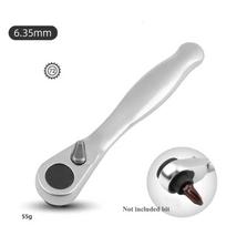 Screwdriver Bit Hand Tool Mini Ratchet Wrench 1/4 Drive Ratchet Handle 72 Teeth Quick Release Socket Spanner Wrench Repair Tools sidabras