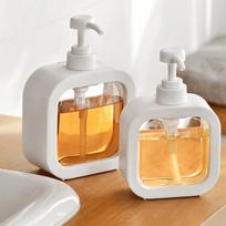 Dispensing Detergent Bottle Press Type Hand Sanitizer Bottle Shampoo Liquid Foundation Lotion Bottle 300ml gray