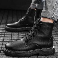 Fashion Men Winter Sneakers Casual Bota Coturnos Masculino Motorcycle Boots Male Warm Waterproof Boots Platform shoes Boots54 39 juoda