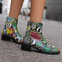 Krazing Pot Polyurethane Autumn Winter Shoes 47 Size 48 Size 49 Size 50 Chelsea Boots Round Toe Zipper Keep Warm Ankle Boots 34 žalia/juoda