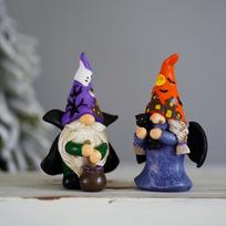 New Halloween witch Santa Deer Father dwarf Rudolph doll resin figurines living room bedroom decoration home decoration