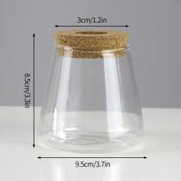Mini Hydroponic Flower Pot Transparent Soilless Pots Imitation Glass Plant Vase Tabletop Home Livingroom Decoration Glass Crafts white