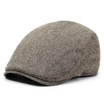 New Velvet Thermal Beret Outdoor Men'S Simple Cap Casual Forward Hat British Newsboy Hat one size fits all chaki