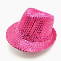 Adult sequined jazz hat Korean version of British men's and women's top hats Children's performance hats Dance magic performance hats One Size
