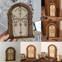 Fairys durys medžiams lauko miniatiūrinės Fairys durys medžių dekoravimui Fairys sodo priedai