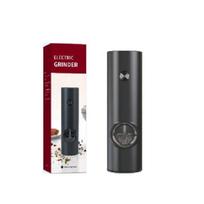 Electric Automatic Salt Adjustable Spices Grinder Set, Electric Automatic Salt and Pepper Grinder with Led Light, Kitchen Tools brown