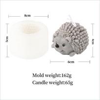 3D Mielas Ežiukas Silikoninė Žvakių Forma DIY Animacinis Gyvūnas Muilas Derva Gipsas Forma Šokolado Saldainių Ledo Gamybos Rinkinys Namų Dekorui Dovana