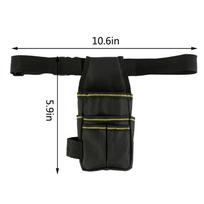 Tool Pocket Pouch Belt Pocket Tool Bag with Adjustable Nylon Belt Professional Waist Work Pouch for Electricians Technician 1pc
