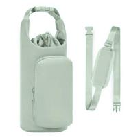 Water Bottle Carrier Bag with Phone Pocket 32/40oz Tumbler Universal Water Bottle žalia