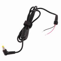 Išvesties kabelis 5.5x2.5mm Anti?trikdžių slopinimo alkūnės formos nuolatinės srovės maitinimo adapterio laidas su magnetiniu žiedu, skirtas Lenovo black