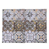 2Pack Floor Tile Stickers Self Adhesive Ceramic Tile Decor Waterproof Vintage Retro Style for