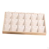 18 vienetų papuošalų kortelės karoliams ir pakabukams Beige white