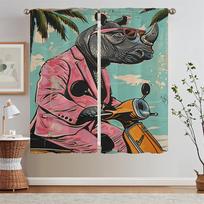 Mr. Rhino Curtains Child Room Cheap Things With Free Shipping for Home Interior Curtains for Living Room 2 Elegant Pieces Blinds W50xH70cmx2pcs-CL