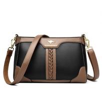 Crossbody Bag Women Multi-layer Fashion Color Contrast Mom Bag Shoulder Bag violetinė