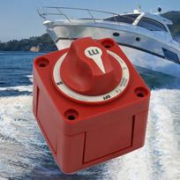 Power Switch Disconnect Shut Off Waterproof with Knob Boat for Yacht Single Circuit 6006 red