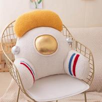 Tarpžvaigždinės minkštos pagalvės atlošui, pliušinė kėdės pagalvėlė, sofa, namų kėdės dekoracija, pliušinė antklodė, pagalvė atlošui, šilta sėdynės pagalvėlė 65x50x25cm balta