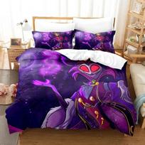 3D Print Anime Stolas Helluva Hazbin els Boss Bedding Set Boys Girls Twin Queen Size Duvet Cover Pillowcase Bed Boys Adult EU Twin 135x200cm