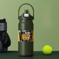 1.5L Insulated Water Bottle Portable Thermos Straw Thermal Cup Tumbler Thermo Bottle Vacuum Flasks Sports Water Cup Drinkware 1500ml