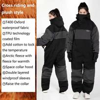 Motorcycle Jumpsuit And Jacket Winter Cold Proof Clothing Antifreeze Clothing Thick Military Cotton Coat Outdoor Fishing Suit L pilka