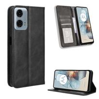 Flip Cover For Motorola G45 5G/G34 5G/G55/G35/G75 Leather Case [Flip Vintage Leather] Wallet Shockproof Durable Retro Phone Case for Motorola G45/Moto G34 juoda