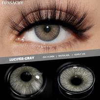 FUNSACHY 1 Pair Gray Pupils for Eyes Colored Contact Lenses Natural Brown Lens Blue Color Eye Contacts Green Cosmetic Eye Makeup