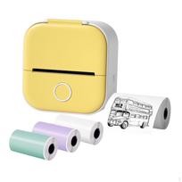 Printer Receipt for 57x30mm Paper Gift Pocket Sticker Maker Machine Study Notes Yellow yellow