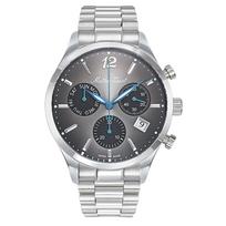 Mathey-Tissot Urban Chrono Nerūdijančio plieno juodas ciferblatas Kvarcinis H411CHAN Vyriškas laikrodis juoda