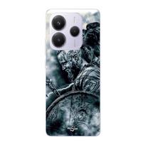 Case - Maniacase - Xiaomi Redmi Note 14 5G - Soft - Black - Vikings Raven