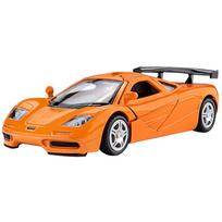 1/36 McLaren F1 Toy Car for Children Diecast Miniature Vehicle Super Racing Model Pull Back Collection Gift for Boys oranžinė