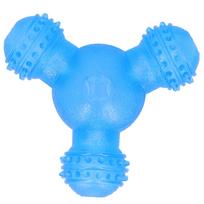 Automatic Pet Feeder Toy Food Leakage Interactive Ball Chewing Teeth Cleaning TPR for Teddy Golden mėlyna