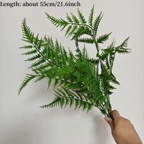 40-55cm Didelis Dirbtinis Papartis Netikri Žali Augalai Persinis Sieninis Pakabinamas Palmių Plastikinis Bostono Papartis Vidaus Lauko Namų Sodo Dekoras gray