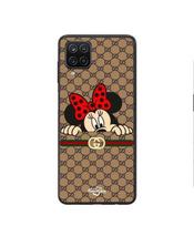 Case - Maniacase - Samsung Galaxy A12 - Silicone - Flexible - Minnie Gucci juoda