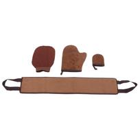 4 Pcs Self Tanner Mitt Tanning Oil Paint Exfoliating Soft Flocking Sunless Reversible Self Tanning