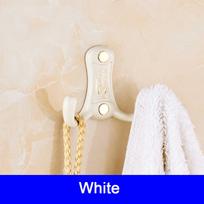 Robe Hooks Dual Hooks Metal Gold Clothes Hook Towel Bag Caddy Hangers Door Hook Wall Mounted Bathroom Accessory Coat Hook B663W balta