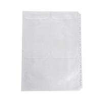 Letter Size File Binder Expanding Document Organizers Refillable 4 Rings Binder Pre-Punched Clear PVC Binder Pocket D white