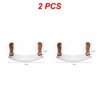 1/2/5PCS Stainless Steel Pizza Knife Nougat Handle Swing Cutter Scraper Double Bing Cutter Baking Tool Cookies Cutter Kitchen