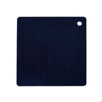 Daugiafunkcinis silikoninis koriaus formos stalo kilimėlis - Neslystantis, karščiui atsparus 17×17 cm tamsiai mėlyna spalva