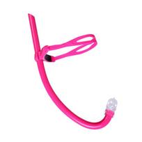 Snorkel Training Tube for Lap Swimming Diving Snorkel Breathing Tube with Headband Liquid rožinė raudona spalva