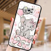 Cute Dumbo Cartoon For Xiaomi Mi Poco F5 F4 F3 F2 X5 X4 X3 M6 M5 M5S M4 M3 C40 Pro GT NFC 5G Black Cover Phone Case Poco X3 NFC white