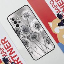 Dandelion Case For Samsung Galaxy A54 A34 A24 A14 A73 A53 A33 A23 A13 A52 A32 A22 A12 A51 A71 Cover Samsung A42 5G gray