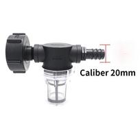 Sodo vandens rutulinis vožtuvas Ton barrel filtro jungtis IBC Ton Barrel jungtis sodo žarnos adapteris Netoksiška jungtis 20mm juoda