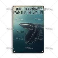 Artisian Swimming Metal Sign Diving Tin Plate Sport Decorative Plaque Ocean Funny Wall Decor Garage Bar Pub Club Hotel Cafe 7.8x11.8inch